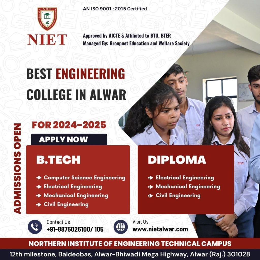 Explore Civil Engineering Programs at NIET Alwar, Rajasthan