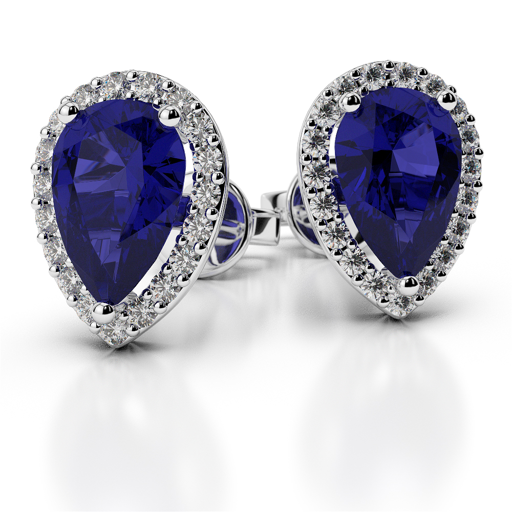 Stunning Sapphire Earrings – Radiant Beauty at AGN Sons UK Stunning Sapphire Earrings – Radiant Beauty at AGN Sons UK