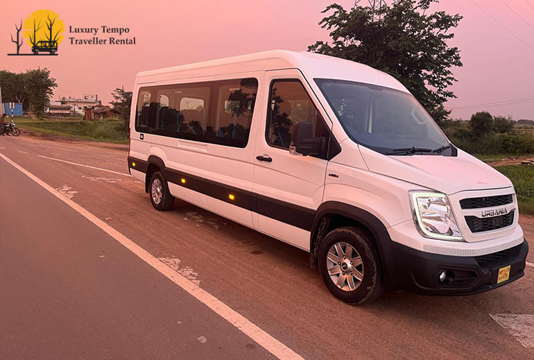 Rent 10,12,17 Seater Force Urbania Tempo Traveller in Jaipur