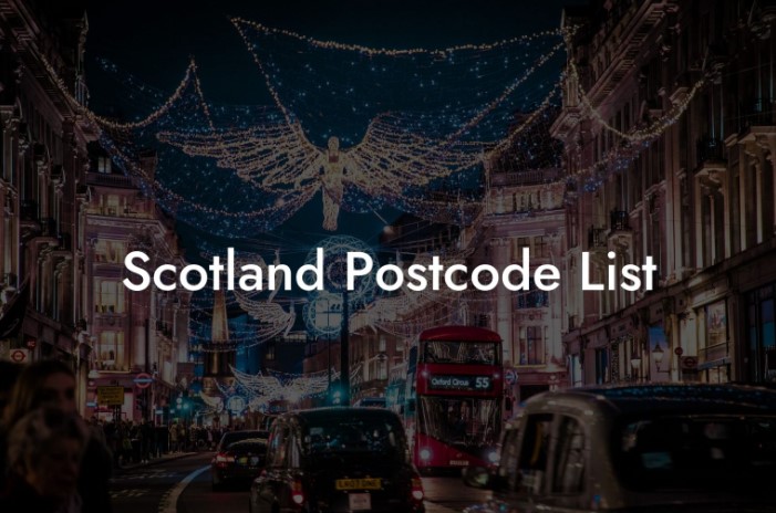 Scotland postcode list