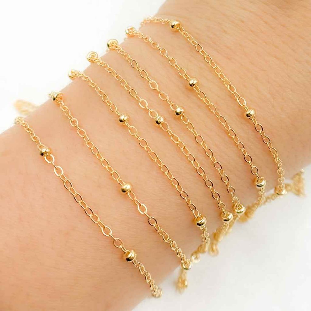 gold filled hand chain