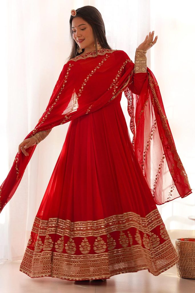 legant Anarkali Dress – Timeless Ethnic Charm | Like A Diva