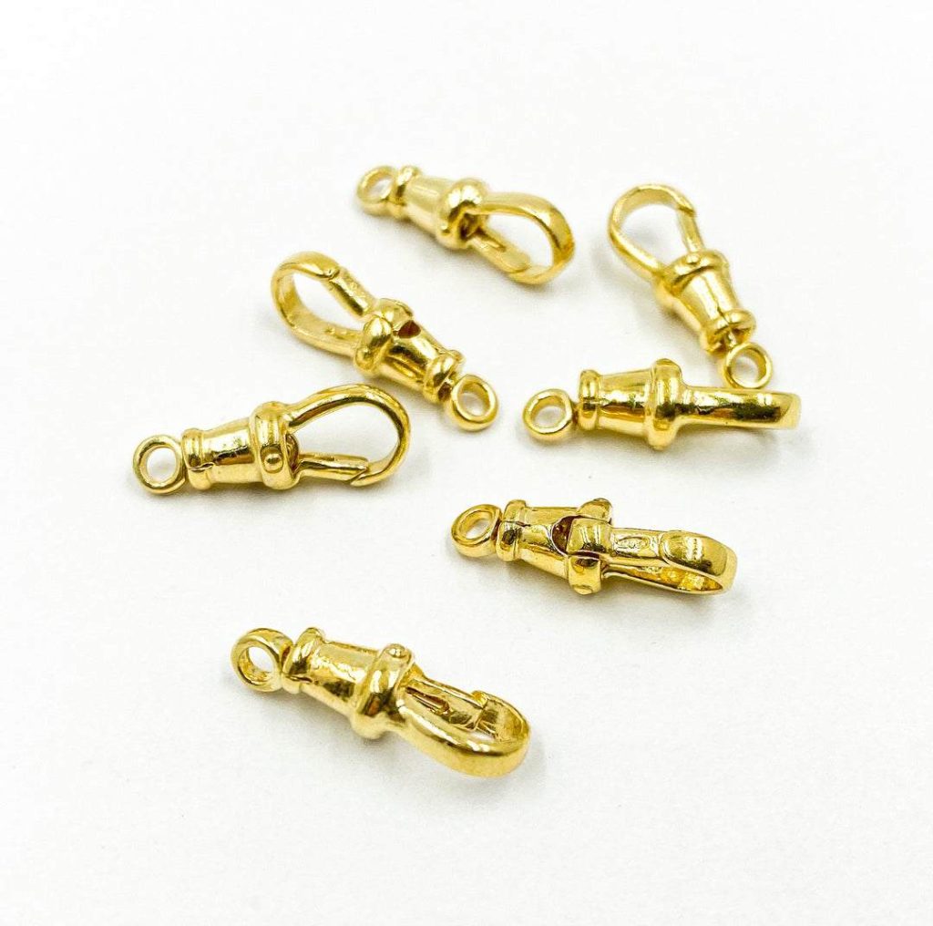 gold plated sterling silver swivel clasp