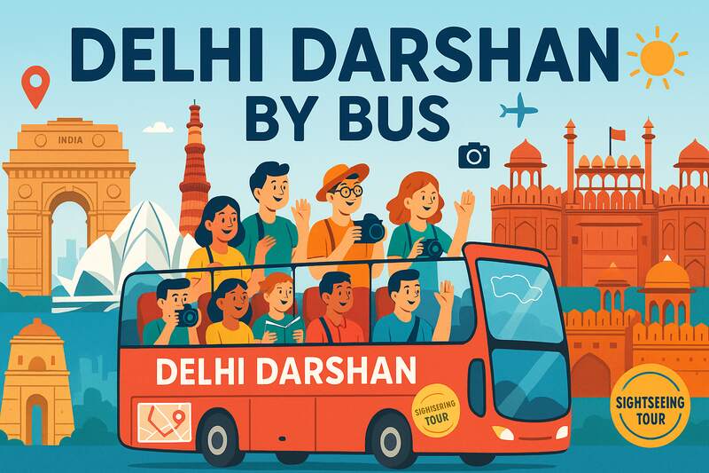 Most affordable Delhi darshan by bus online Most affordable Delhi darshan by bus online