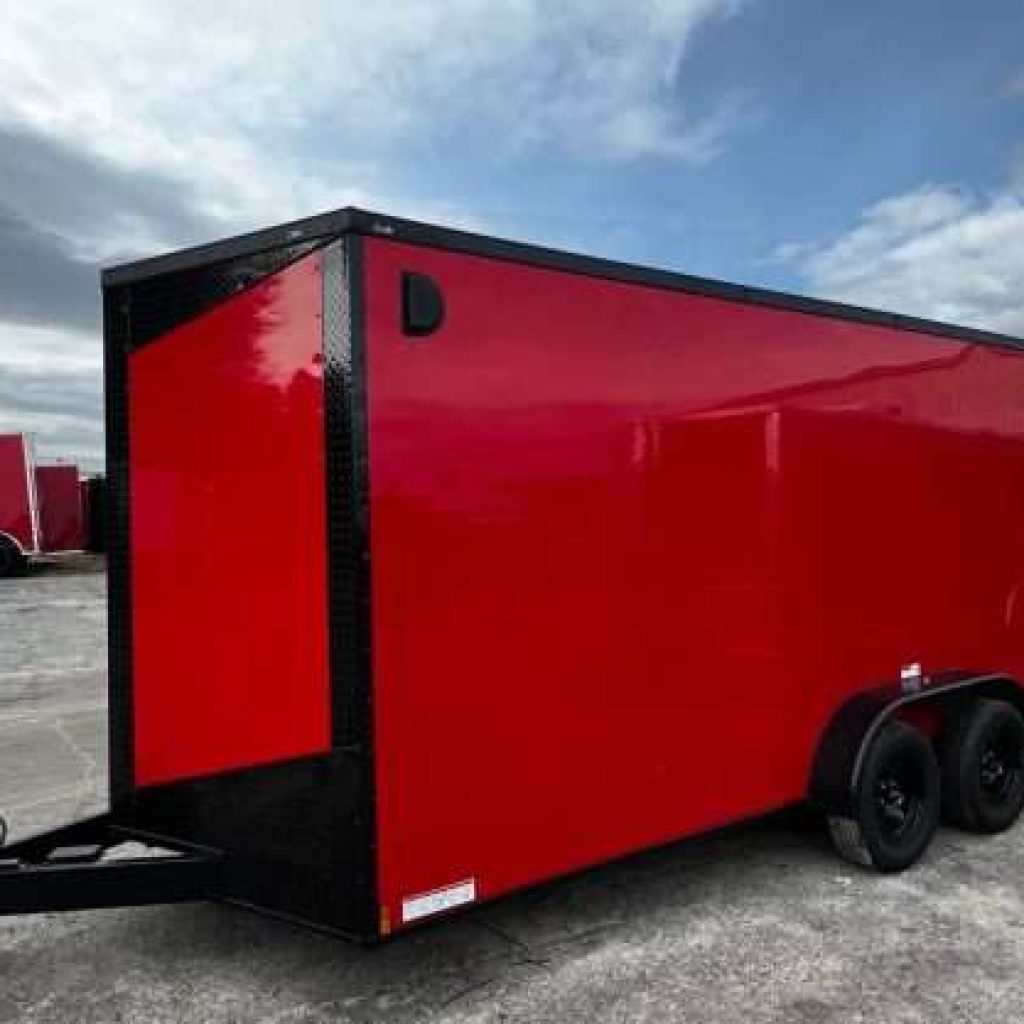 Titanium Charcoal Gray Blackout Enclosed Trailer: The Ultimate Utility Companion