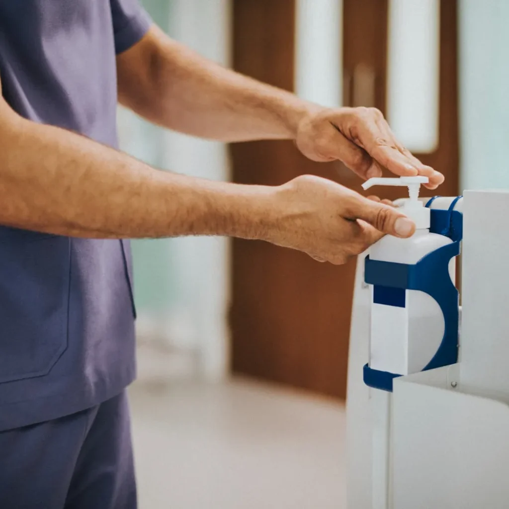 Reliable, stylish stands for school hygiene and safety