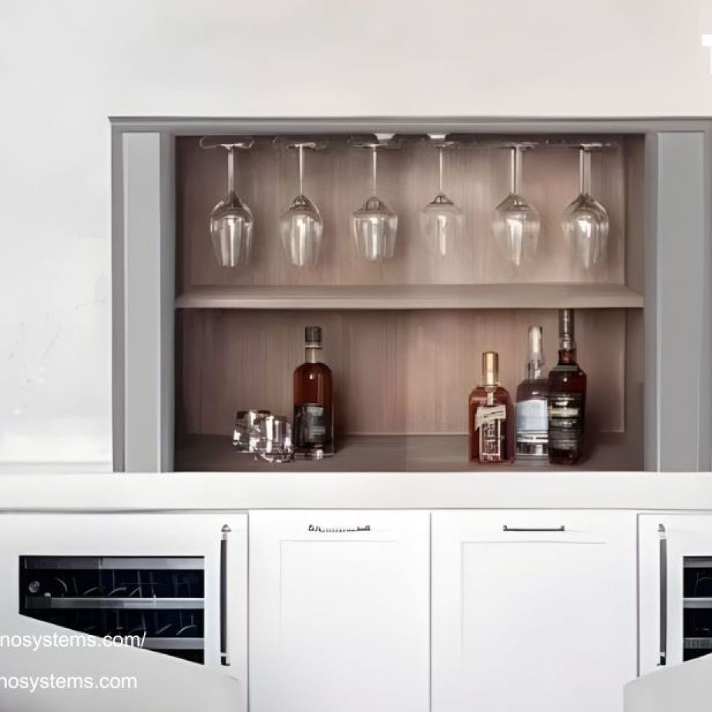 Elegant Hidden TV Cabinet with Lift Mechanism