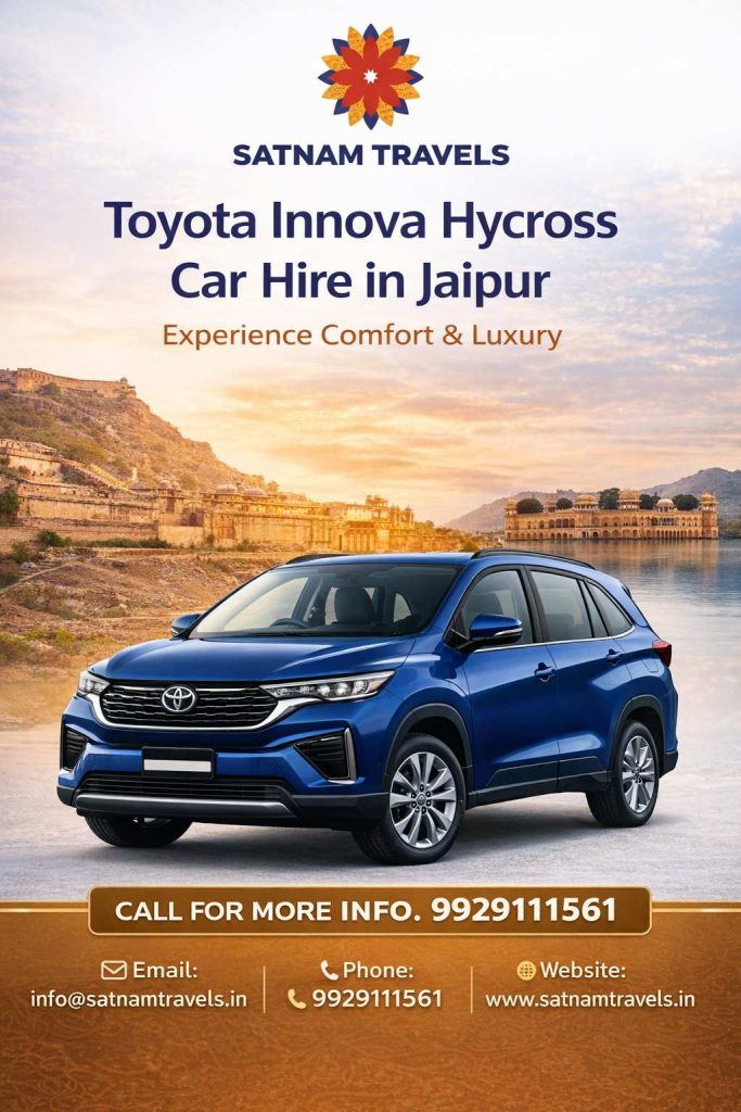 Best Toyota Innova Hycross Rental in Jaipur for Local & Outstation Travel