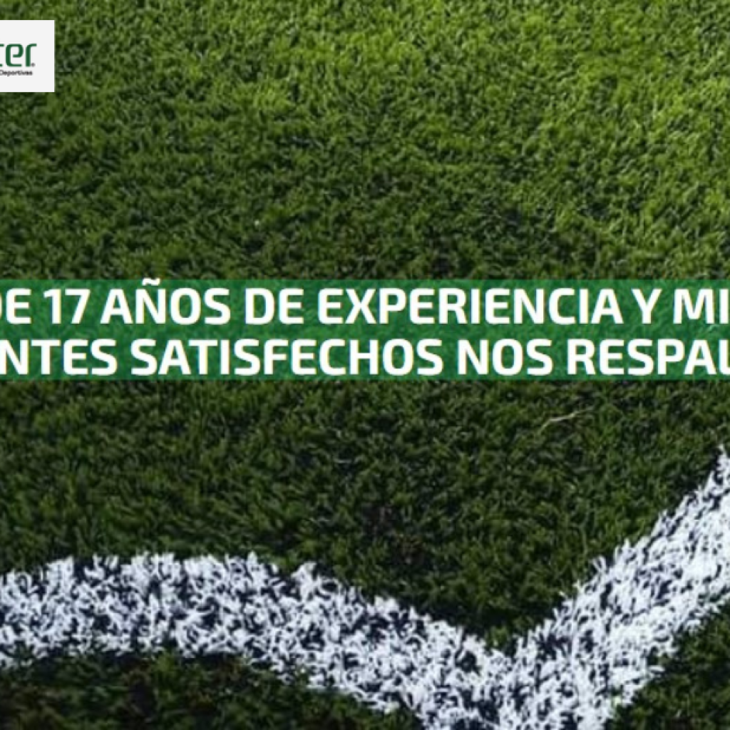 Canchas profesionales con césped sintético y soluciones deportivas