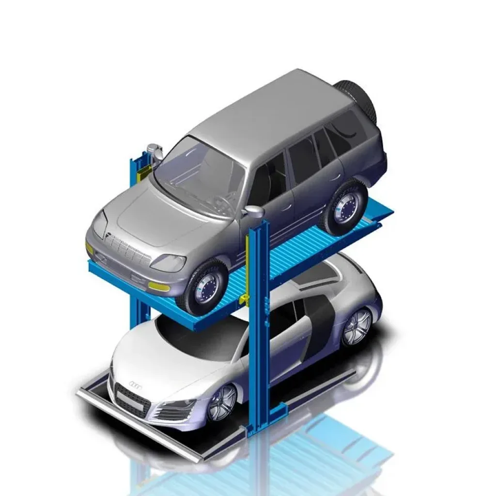 Efficient Two-Post Car Parking Lift for Safe, Smart Parking