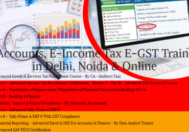 Tally ERP 9 and Tally Price Course in Delhi. Job Oriented GST Course in Delhi
