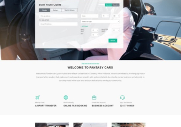 Taxi website design UK