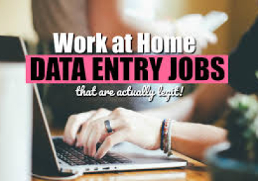 Work from Home: Data Entry Opportunity